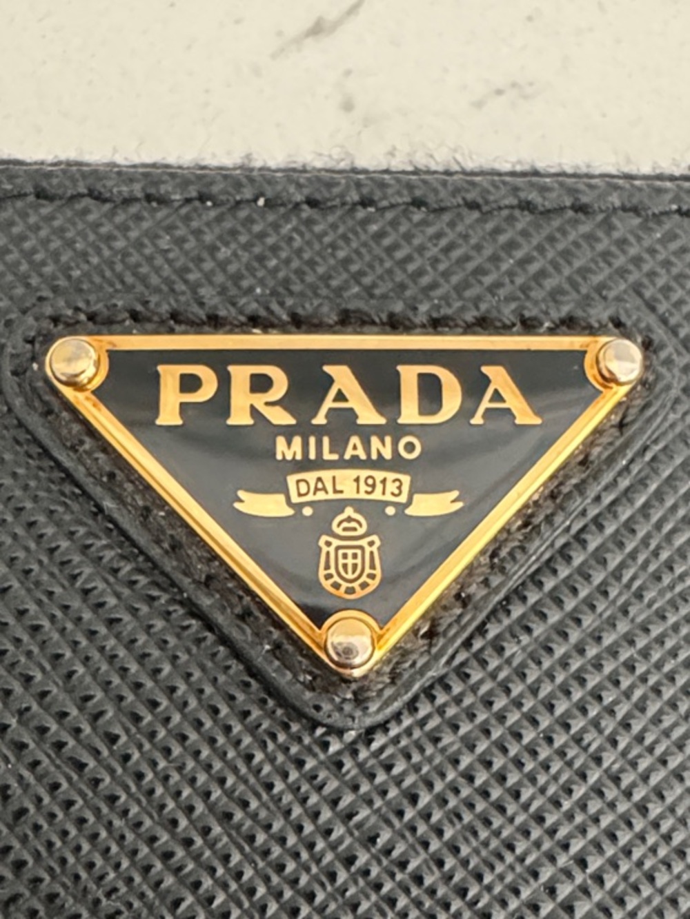 Prada Black Saffiano Leather Card Holder - Picture 3 of 13